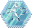 glaceon hexagonal stamp