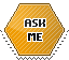 ask_me hexagonal stamp