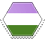 genderqueer hexagonal stamp