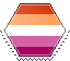 lesbian hexagonal stamp