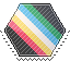 disabled flag hexagonal stamp