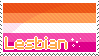 lesbian flag stamp